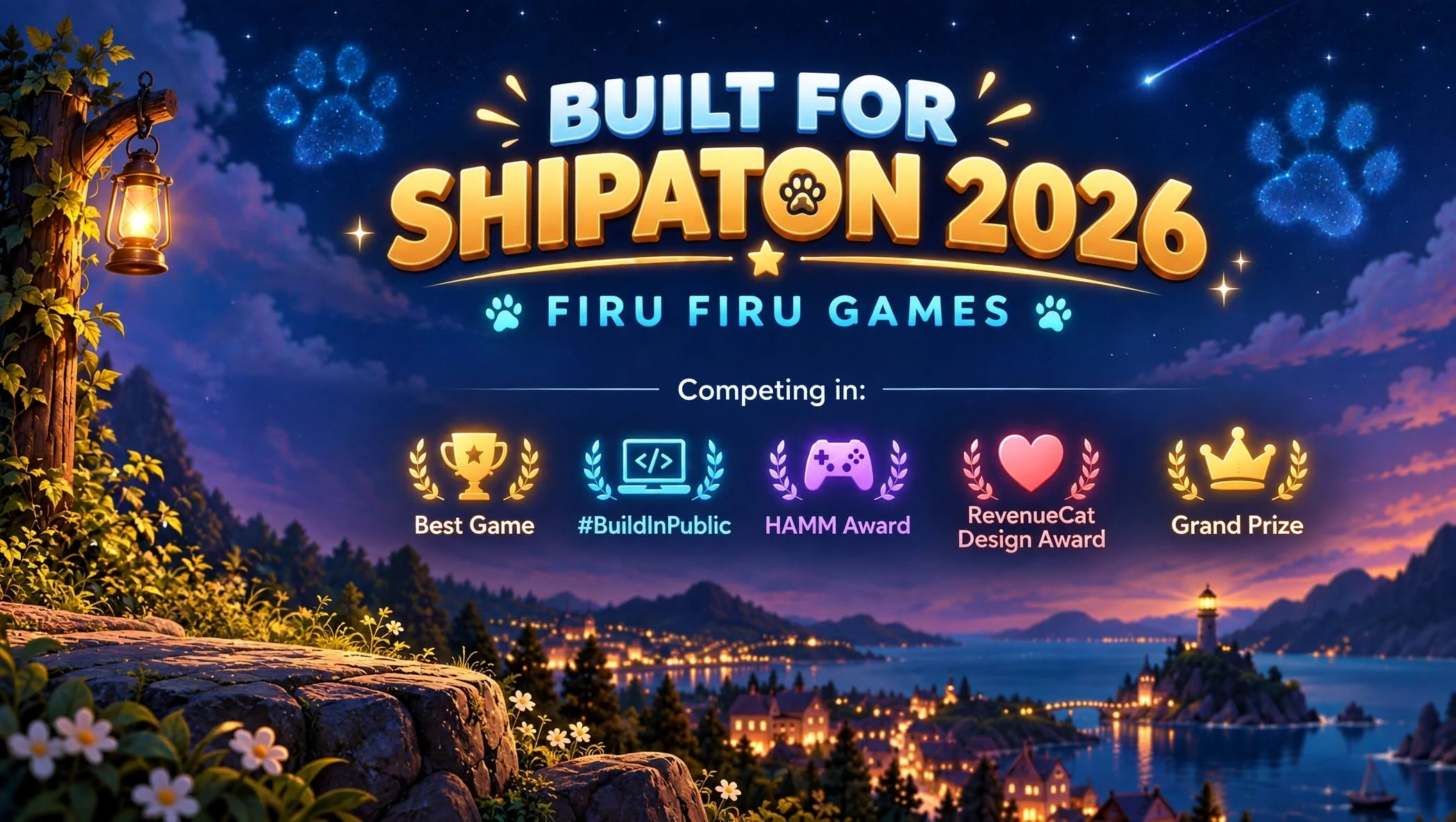 Firu Firu Games için hazırlanmış Shipaton 2026 yarışma görseli